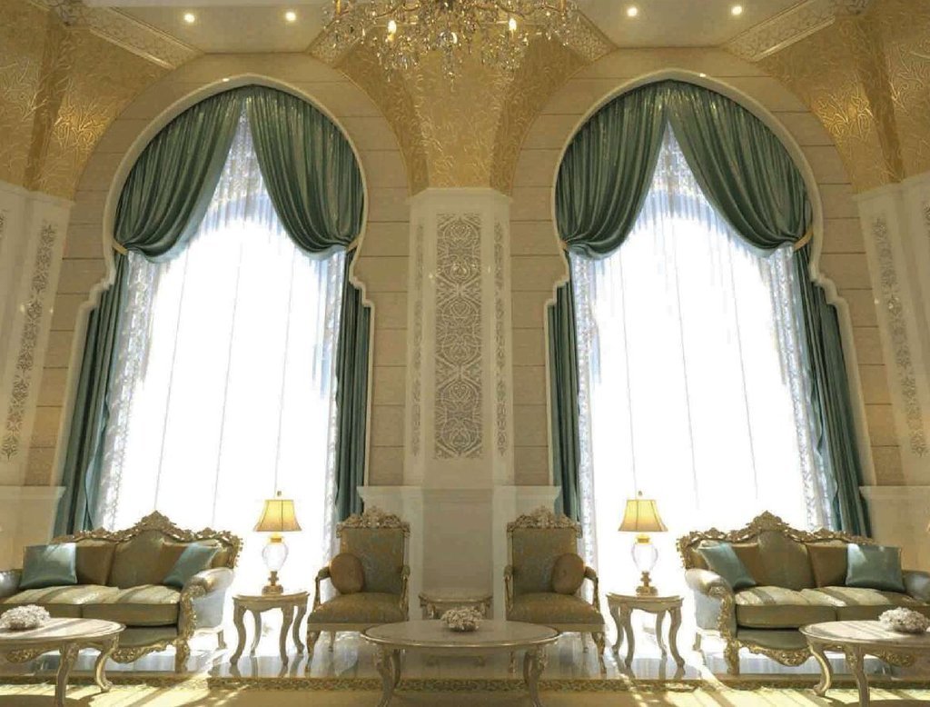 Design perspective of decorative gypsum wall treatments proposed for Sheikh Khalifa Bin Zayed Al Nahyan Mosque, Al Ain